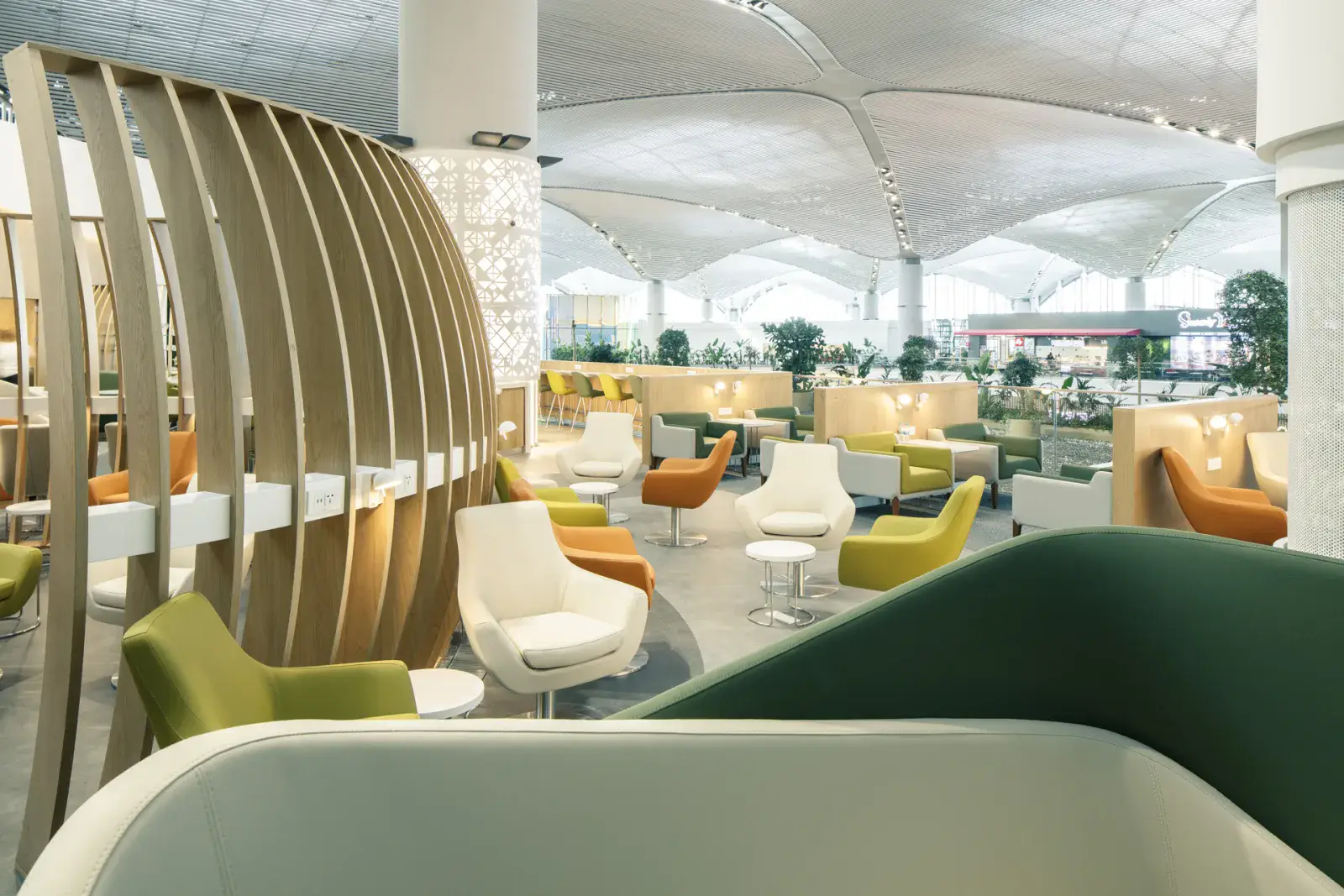 SkyTeam Lounge at Istanbul Airport, an Elite Plus benefit for Flying Blue Platinum tier.